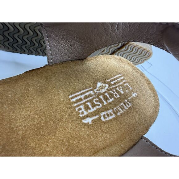 L'Artiste Spring Step Leather Wedge Rose Embossed Sandals Cuteness Two Pair 38 8 - Picture 12 of 16